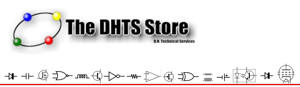 A welcome banner for The DHTS Store's booth