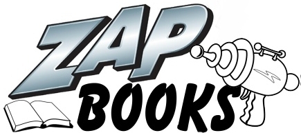 A welcome banner for Zap Books Booth