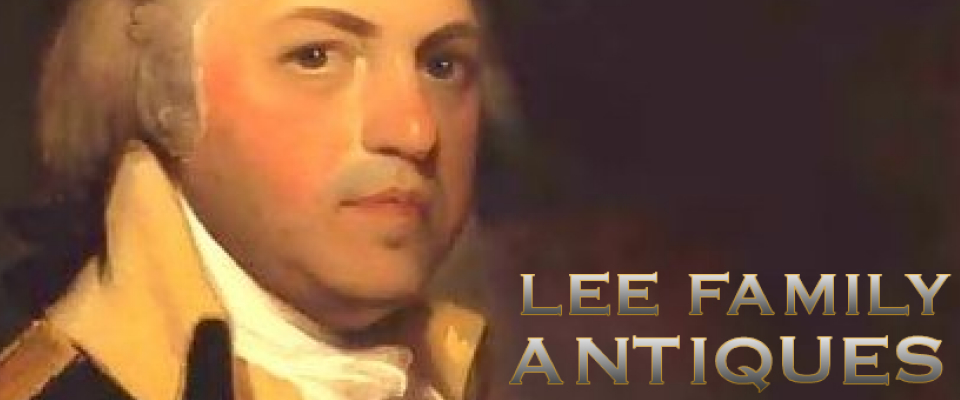 A welcome banner for Lee Family Antiques, LLC 