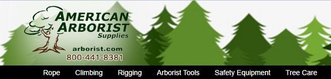 A welcome banner for AMERICAN ARBORIST SUPPLIES