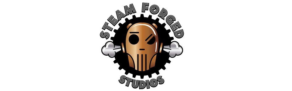 A welcome banner for STEAM FORGED STUDIOS