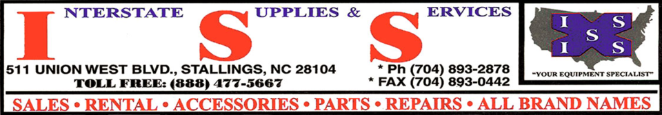 A welcome banner for Interstate Supplies