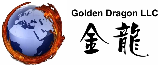 A welcome banner for Golden Dragon LLC