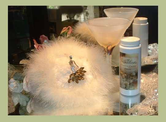A welcome banner for Renditions Dusting Powders
