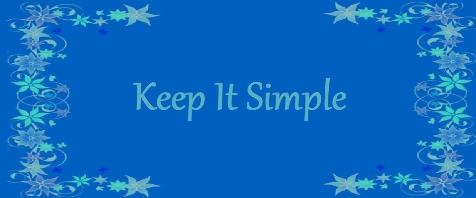 A welcome banner for Keep It Simple