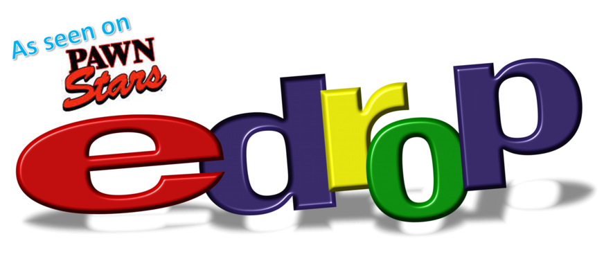 A welcome banner for edrop's booth