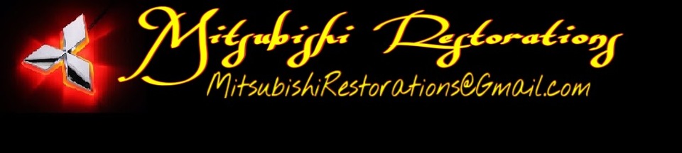 A welcome banner for Mitsubishi Restorations