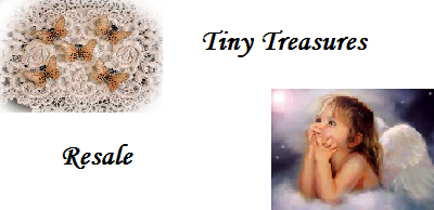 A welcome banner for My Tiny Treasures 