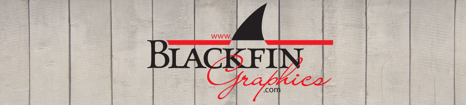 A welcome banner for Blackfin Graphics