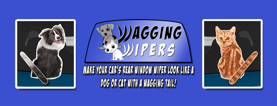 A welcome banner for Wagging Wipers' Booth