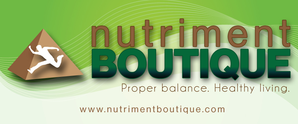 A welcome banner for Nutriment Boutique