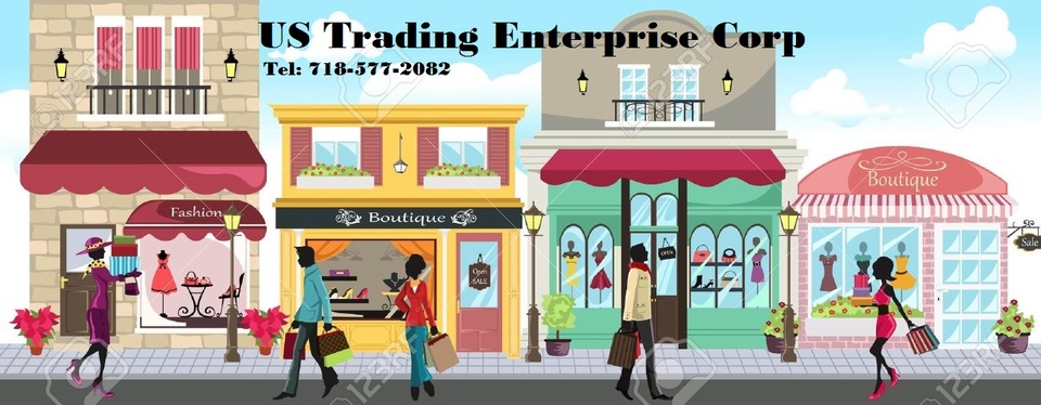 A welcome banner for U.S Trading Enterprise's booth