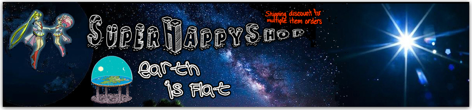 A welcome banner for SuperHappyShop