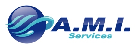A welcome banner for A.M.I. Services