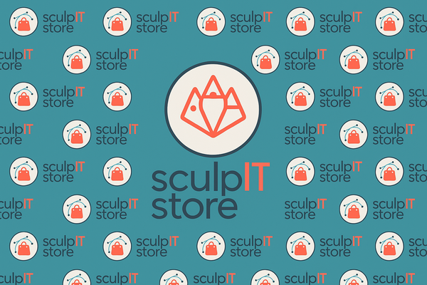 A welcome banner for sculpIT Bazar