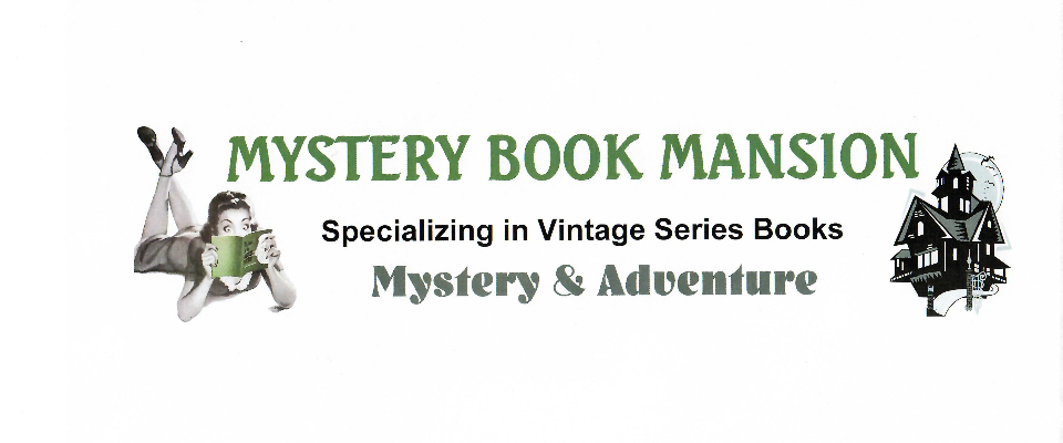 A welcome banner for Mystery Book Mansion