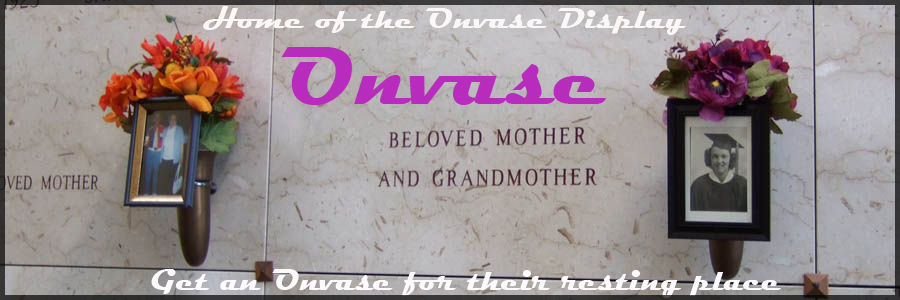 A welcome banner for Cemetery Decorations, Mausoleum Decorations, Grave Decorations from Onvase