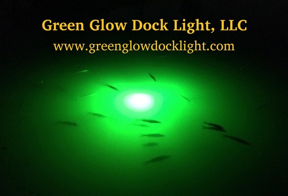 A welcome banner for Green Glow Dock Light, LLC Booth