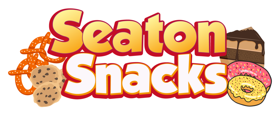 A welcome banner for Seaton Snacks - Delivering Snacks to your door for Free! 