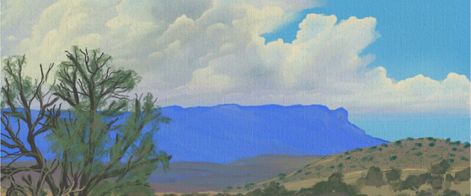 A welcome banner for Ellie Taylor Artist 