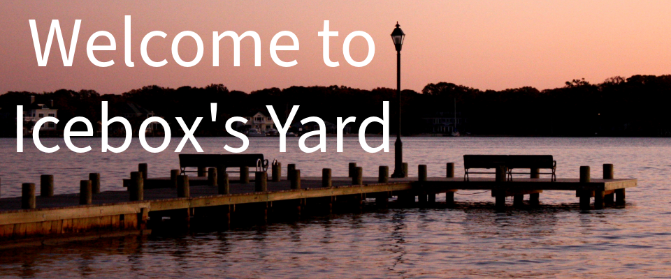 A welcome banner for Icebox's Yard