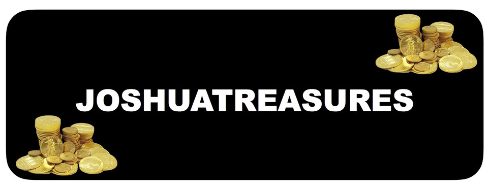 A welcome banner for Joshua Treasures