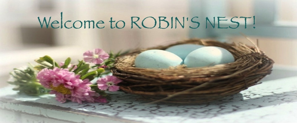A welcome banner for Robin's Nest