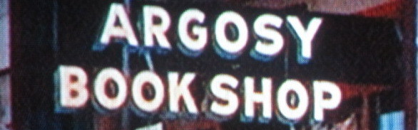A welcome banner for Argosy Book Shop