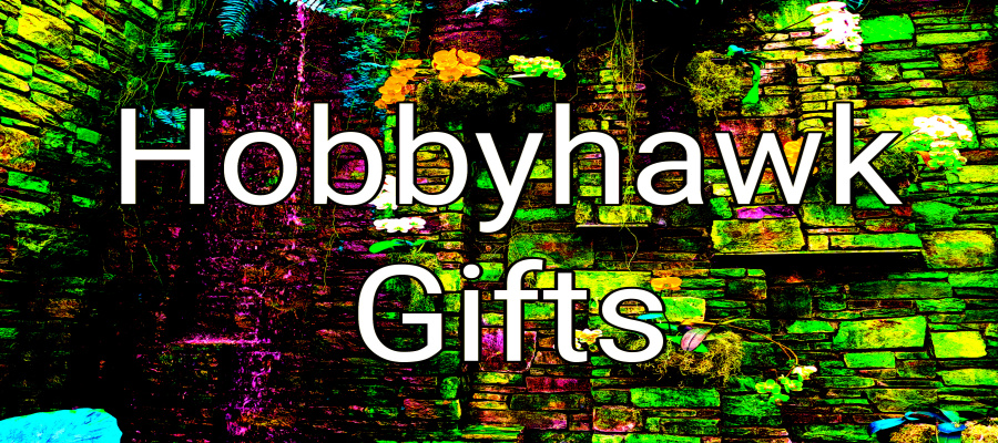 A welcome banner for Hobbyhawk Hobbies