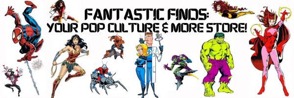 A welcome banner for Fantastic Finds: Your Pop Culture & More Store!