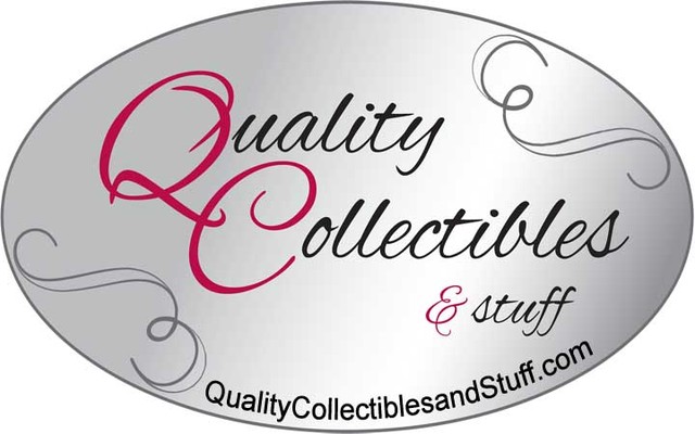 A welcome banner for Quality Collectibles And Stuff