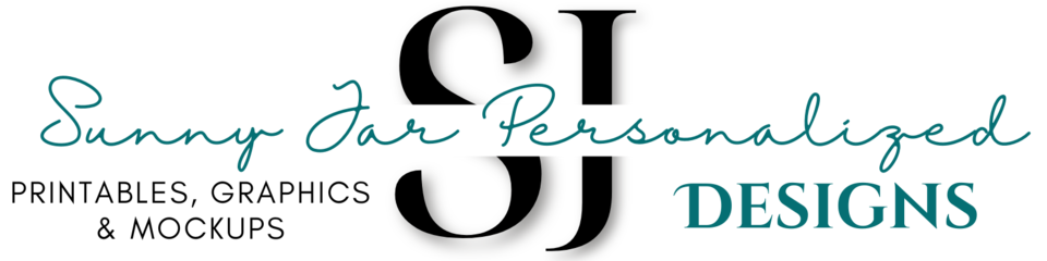 A welcome banner for Sunny Jar Designs ~ Creating Happiness, One Design at a Time