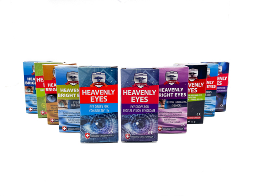 A welcome banner for Ethos Heavenly Bright Eyes Eye Drops for Humans and Pets Trading for 25 Years