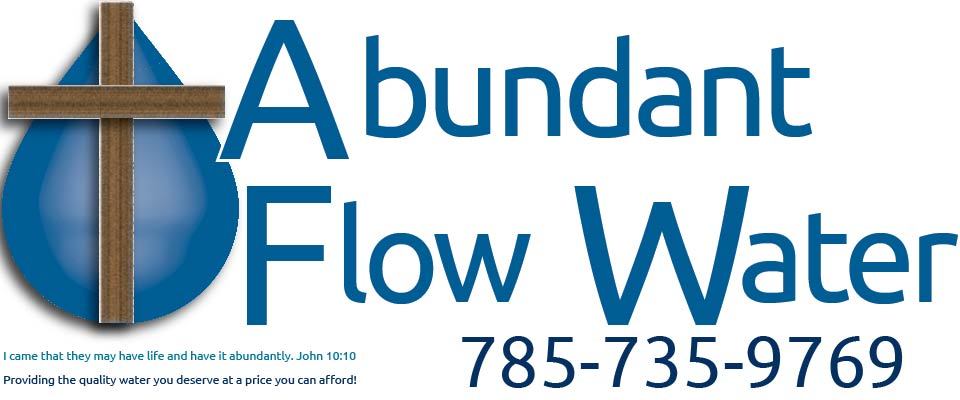 A welcome banner for Abundant Flow Water Systems