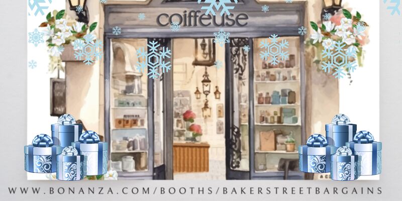 A welcome banner for Baker Street Bargains