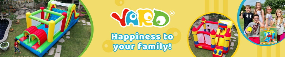 A welcome banner for Yard Inflatable Manufacture Co.,LTD