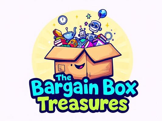A welcome banner for The Bargain Box Treasures 