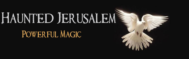 A welcome banner for Haunted Jerusalem