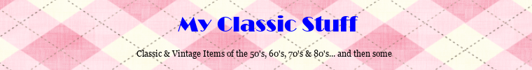 A welcome banner for My Classic Stuff
