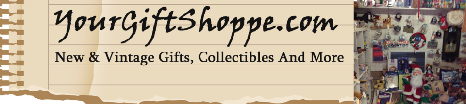 A welcome banner for Your GiftShoppe's Booth