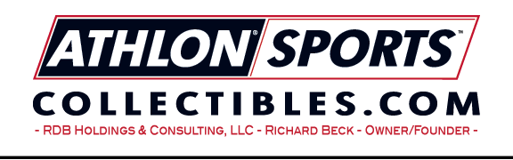 A welcome banner for Athlon Sports Collectibles