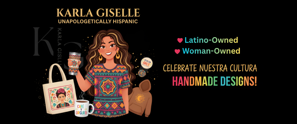 A welcome banner for Karla Giselle