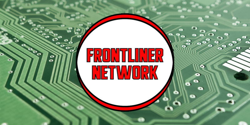 A welcome banner for Frontliner Network