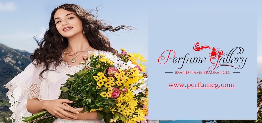 A welcome banner for Perfume Gallery