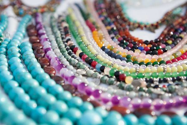 A welcome banner for Blissful Beads
