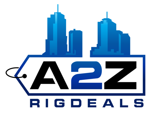 A welcome banner for A2Z RIGDEALS