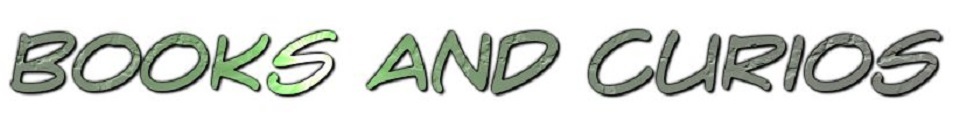 A welcome banner for Books and Curios Shop