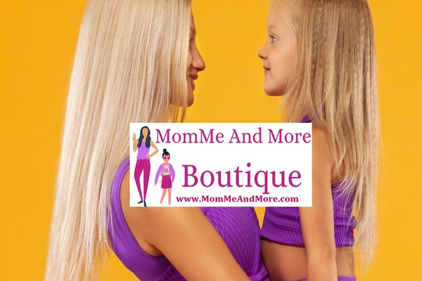 A welcome banner for MomMe And More Boutique 
