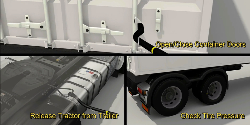 A welcome banner for OPNBar Safety Trucker Tool