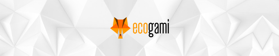 A welcome banner for EcogamiShop
